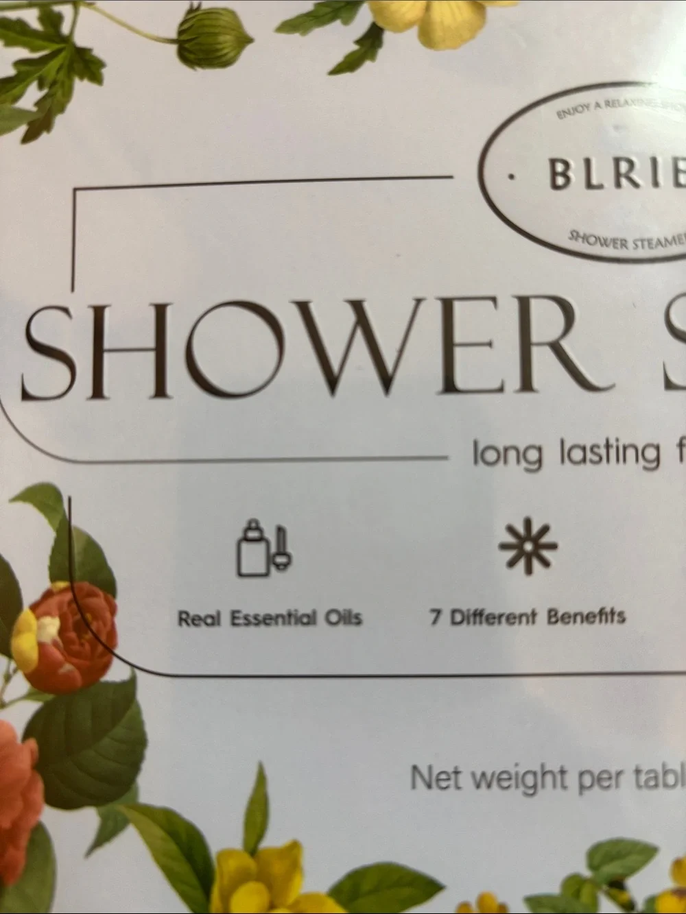 BLIET Shower Steamer - Floral Scent (Yellow & Cream)